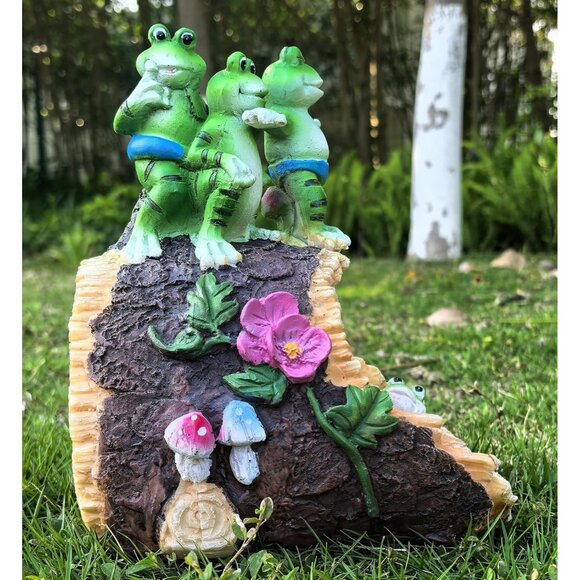 3x4 Frog Rain Gutter Downspout Extension Figurine Sculpture Decor for Lawn Yard - Picture 4 of 6